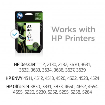 China HP 63 Black & Color Ink Combo Ink Cartridge Set